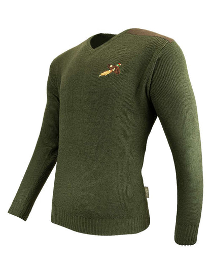 Green coloured Jack Pyke Shooters Pullover on white background 