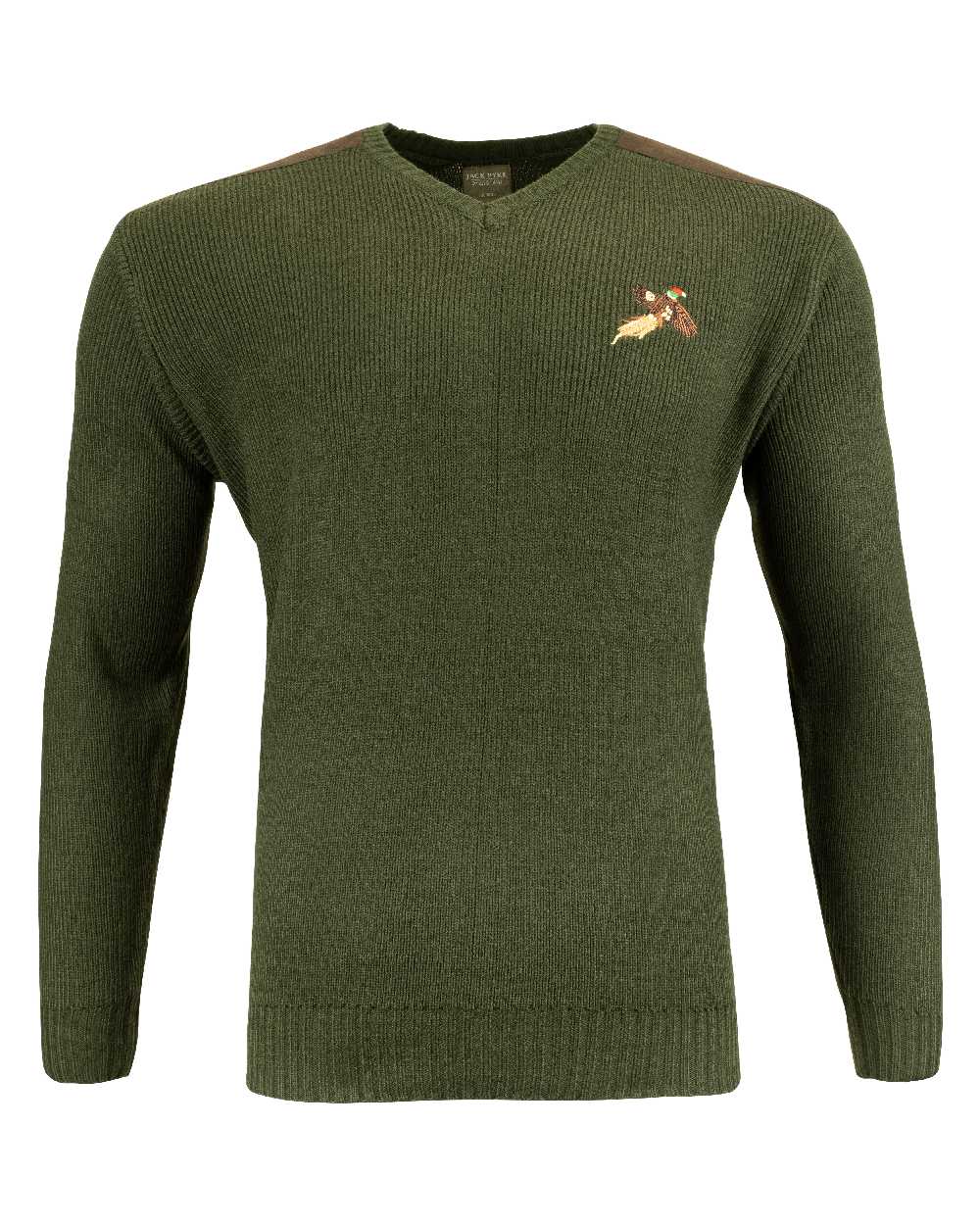 Green coloured Jack Pyke Shooters Pullover on white background 