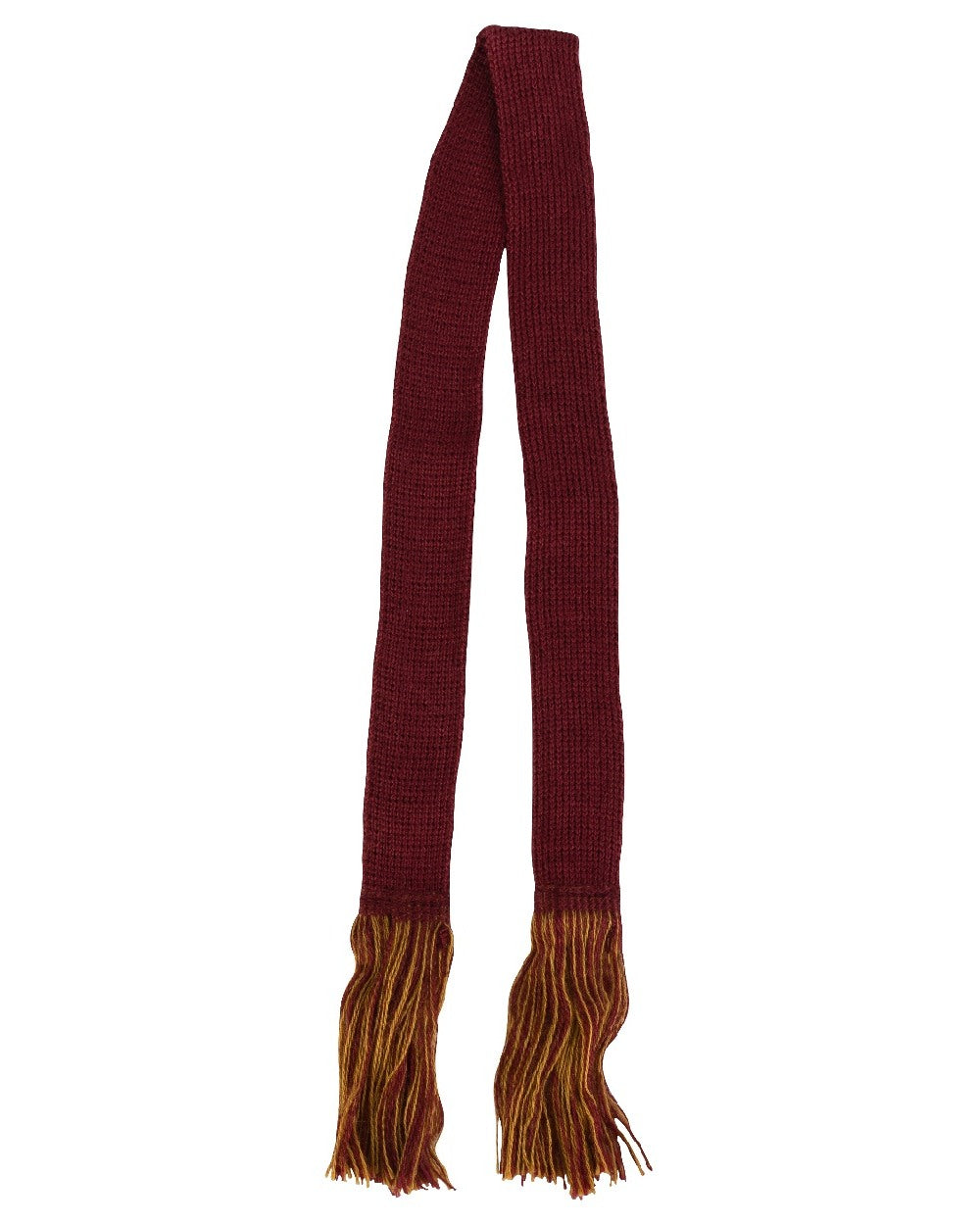 Burgundy coloured Jack Pyke Shooting Sock Garters on white background 