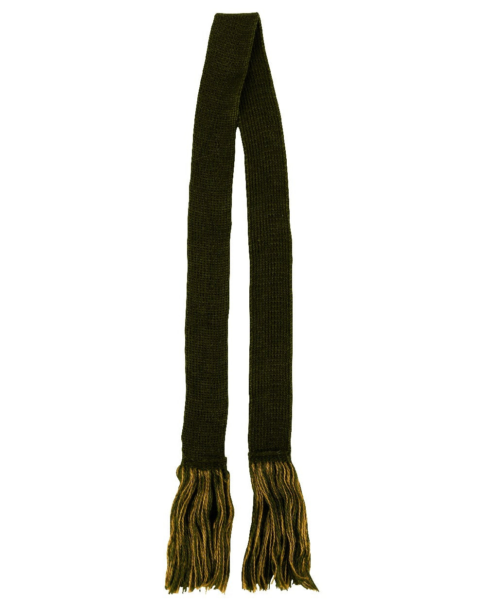 Green coloured Jack Pyke Shooting Sock Garters on white background 