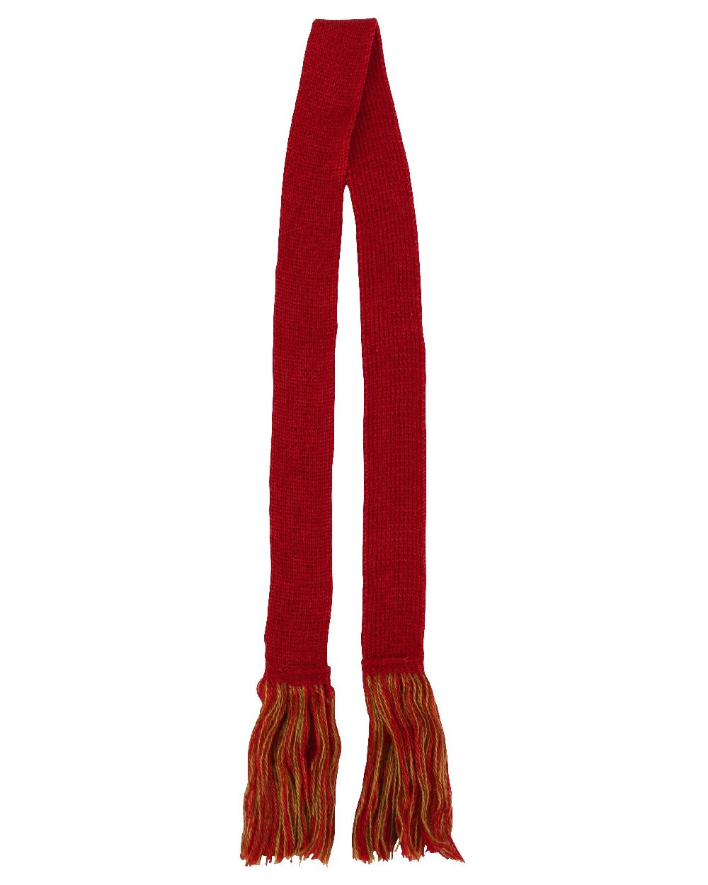 Red coloured Jack Pyke Shooting Sock Garters on white background 