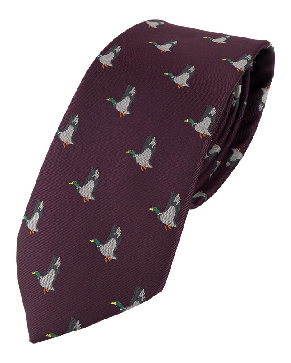 Wine coloured Jack Pyke Shooting Tie Duck on white background 