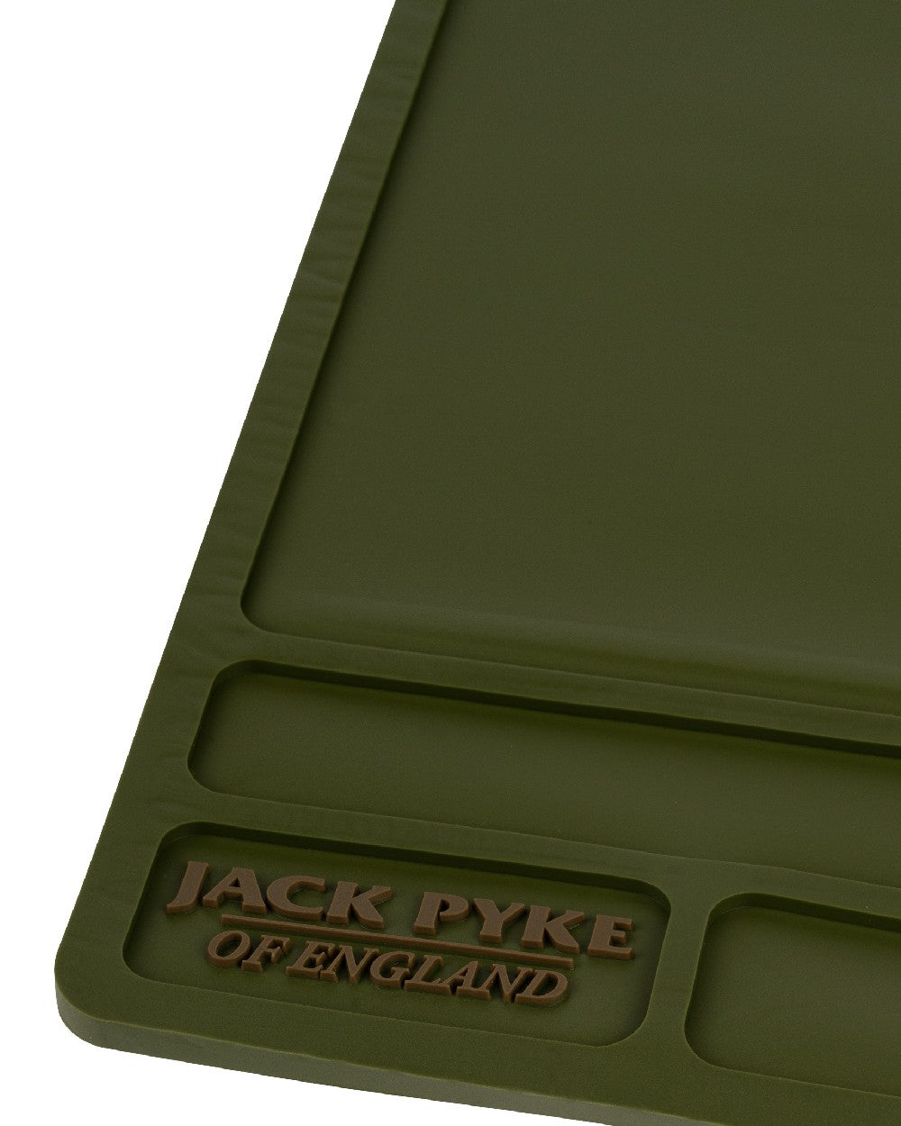 Green coloured Jack Pyke Silicone Gun Maintenance Mat on white background 