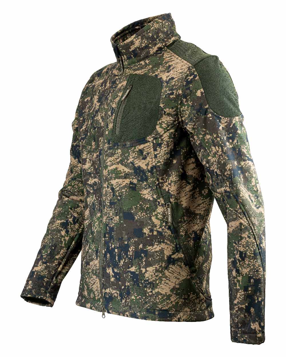 Digicam coloured Jack Pyke Softshell Jacket on white background 