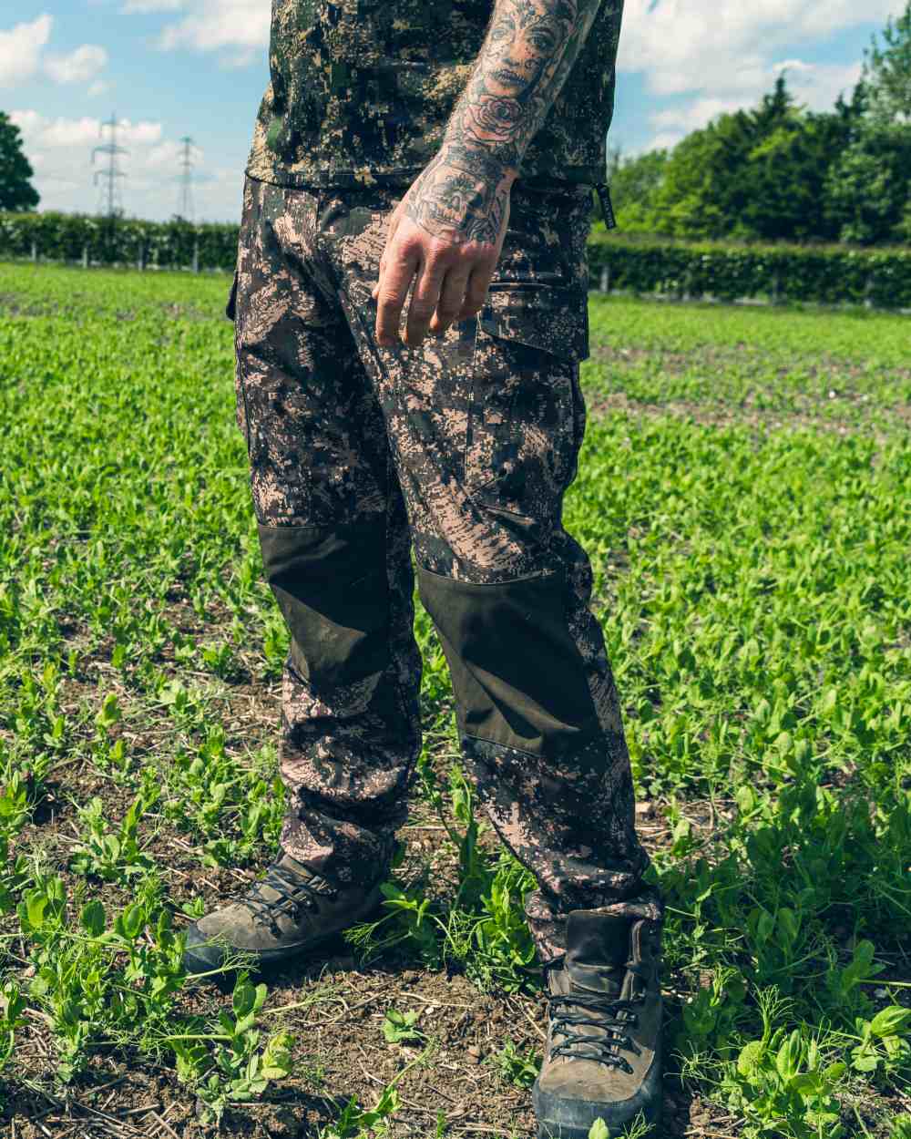 Digicam coloured Jack Pyke Softshell Trousers on grassy background 