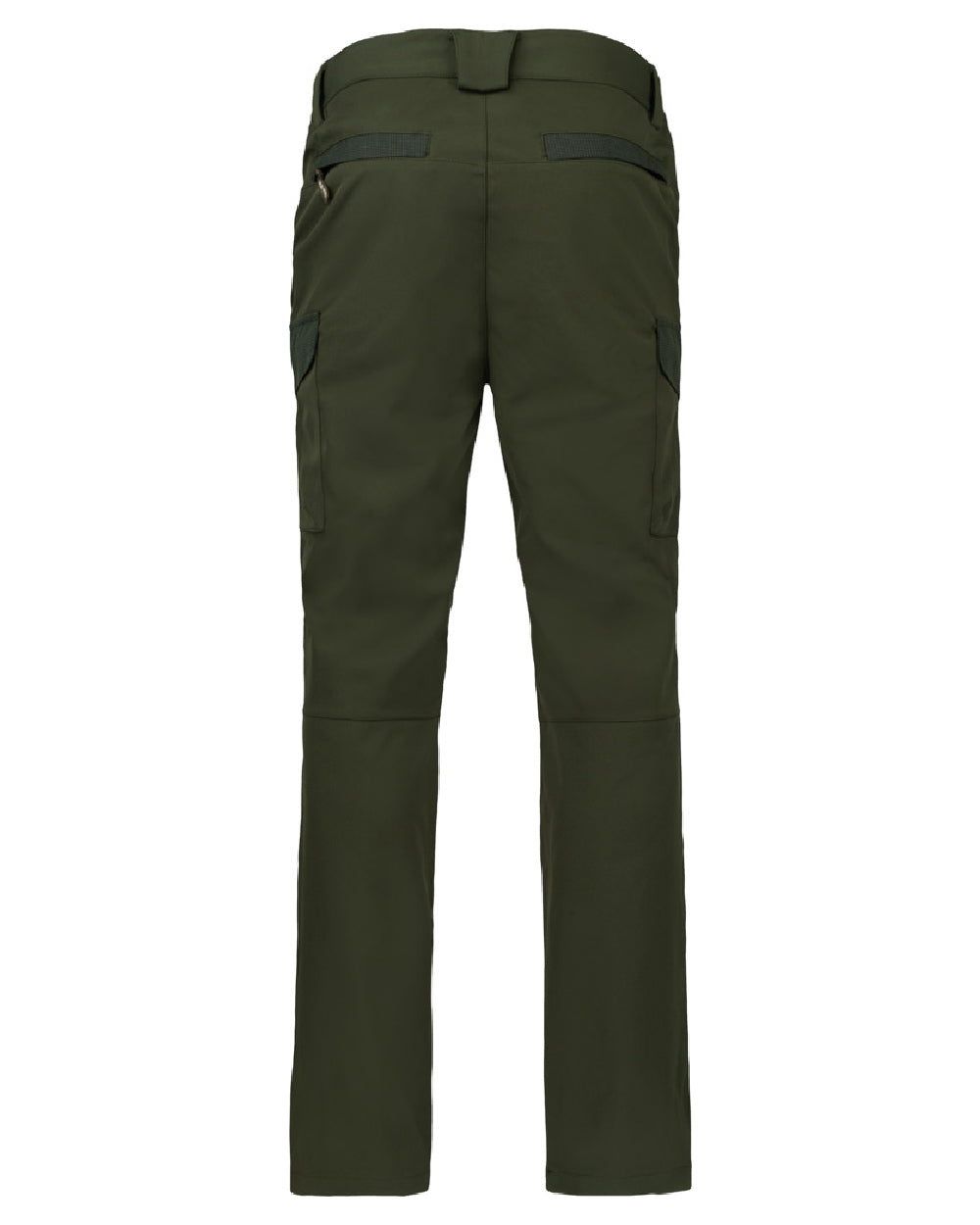 Green coloured Jack Pyke Softshell Trousers on white background 