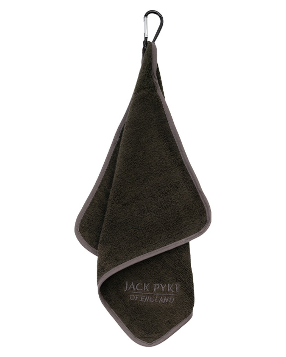 Green coloured Jack Pyke Sporting Shooters Towel on white background 