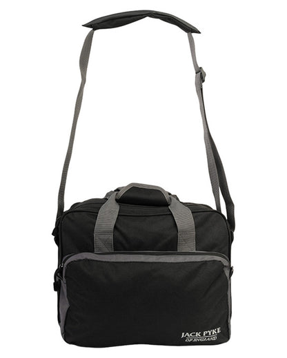 Black coloured Jack Pyke Sporting Shoulder Bag on white background 