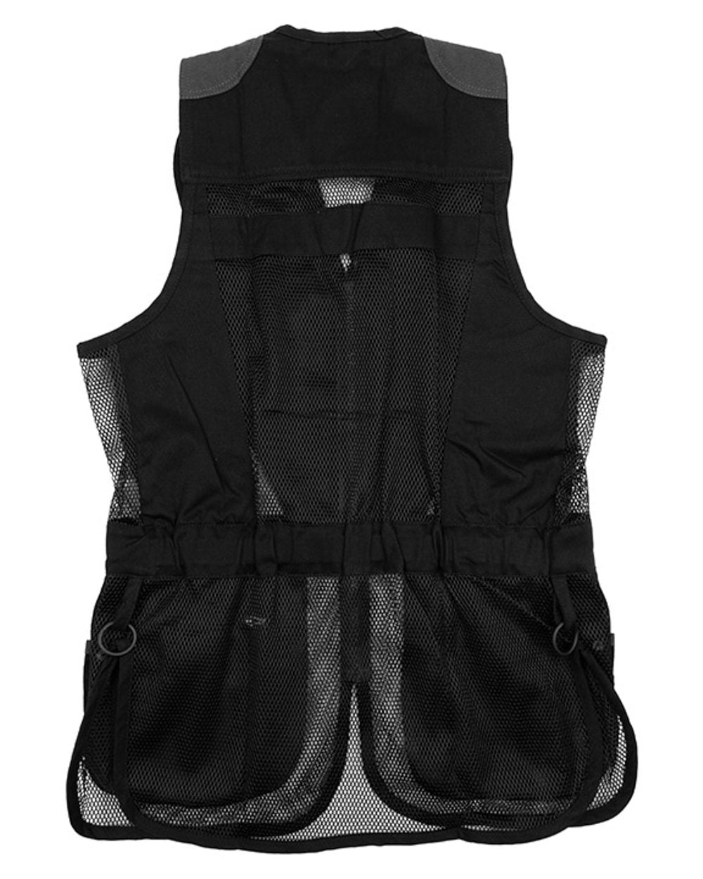 Black coloured Jack Pyke Sporting Skeet Vest on white background 