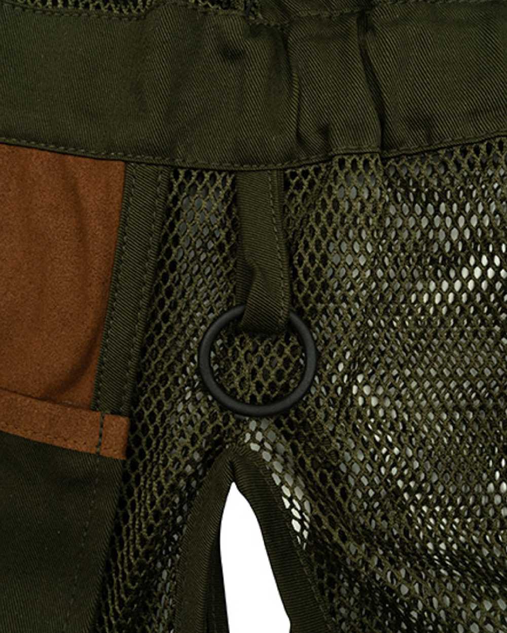 Green coloured Jack Pyke Sporting Skeet Vest on white background 