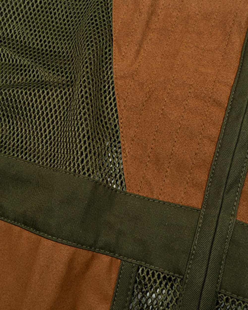 Green coloured Jack Pyke Sporting Skeet Vest on white background 