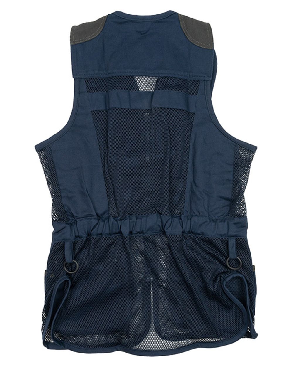 Navy coloured Jack Pyke Sporting Skeet Vest on white background 