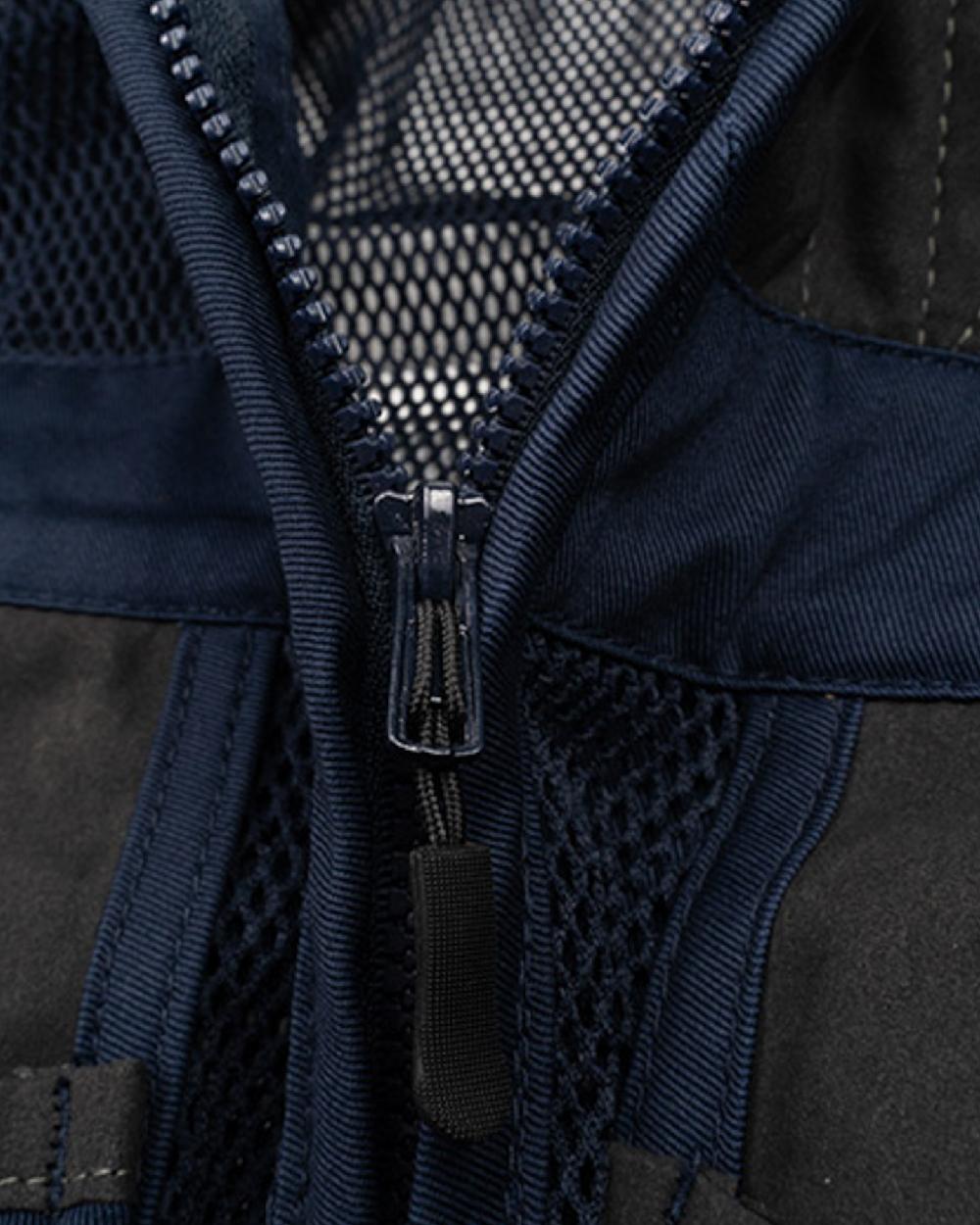 Navy coloured Jack Pyke Sporting Skeet Vest on white background 