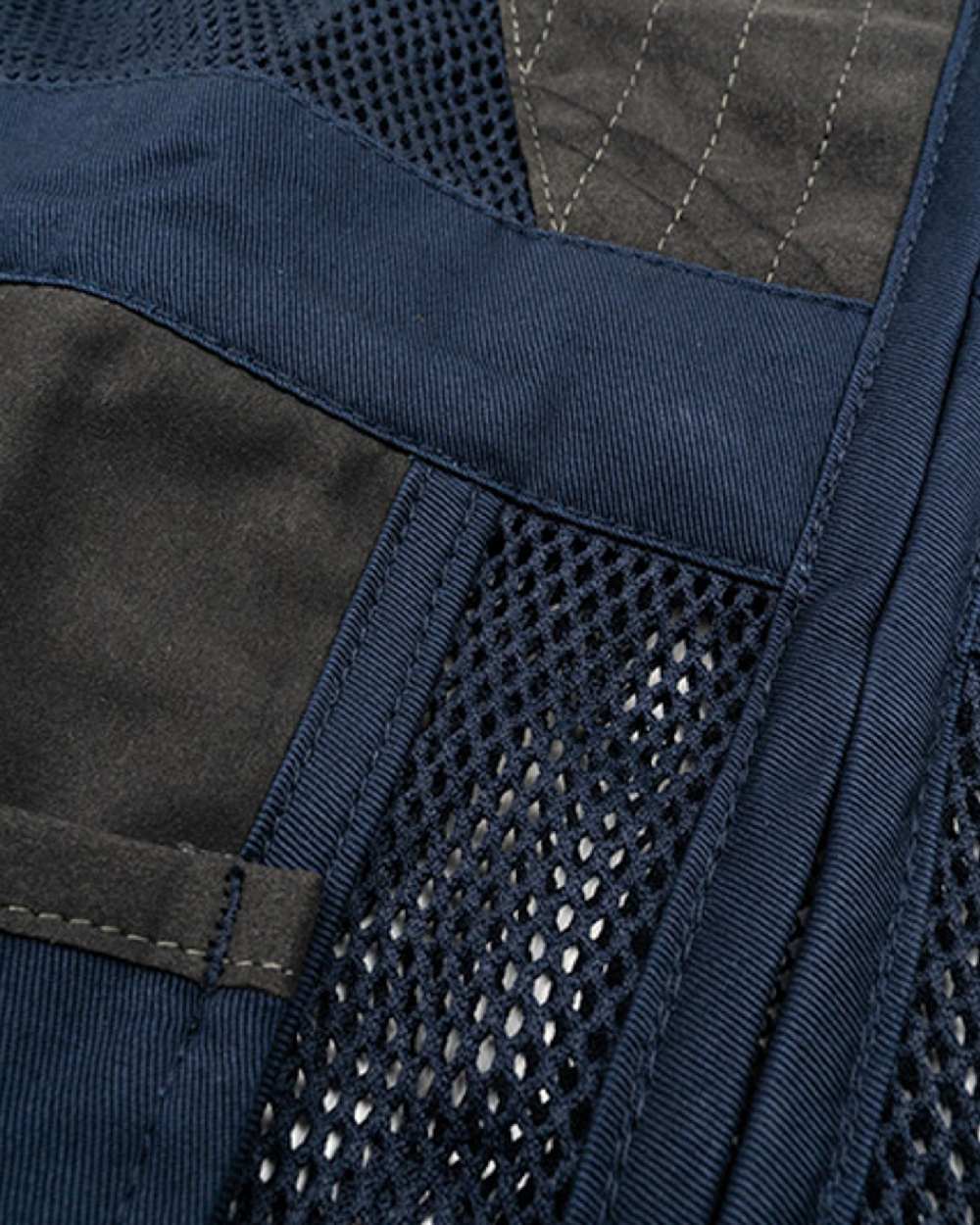 Navy coloured Jack Pyke Sporting Skeet Vest on white background 