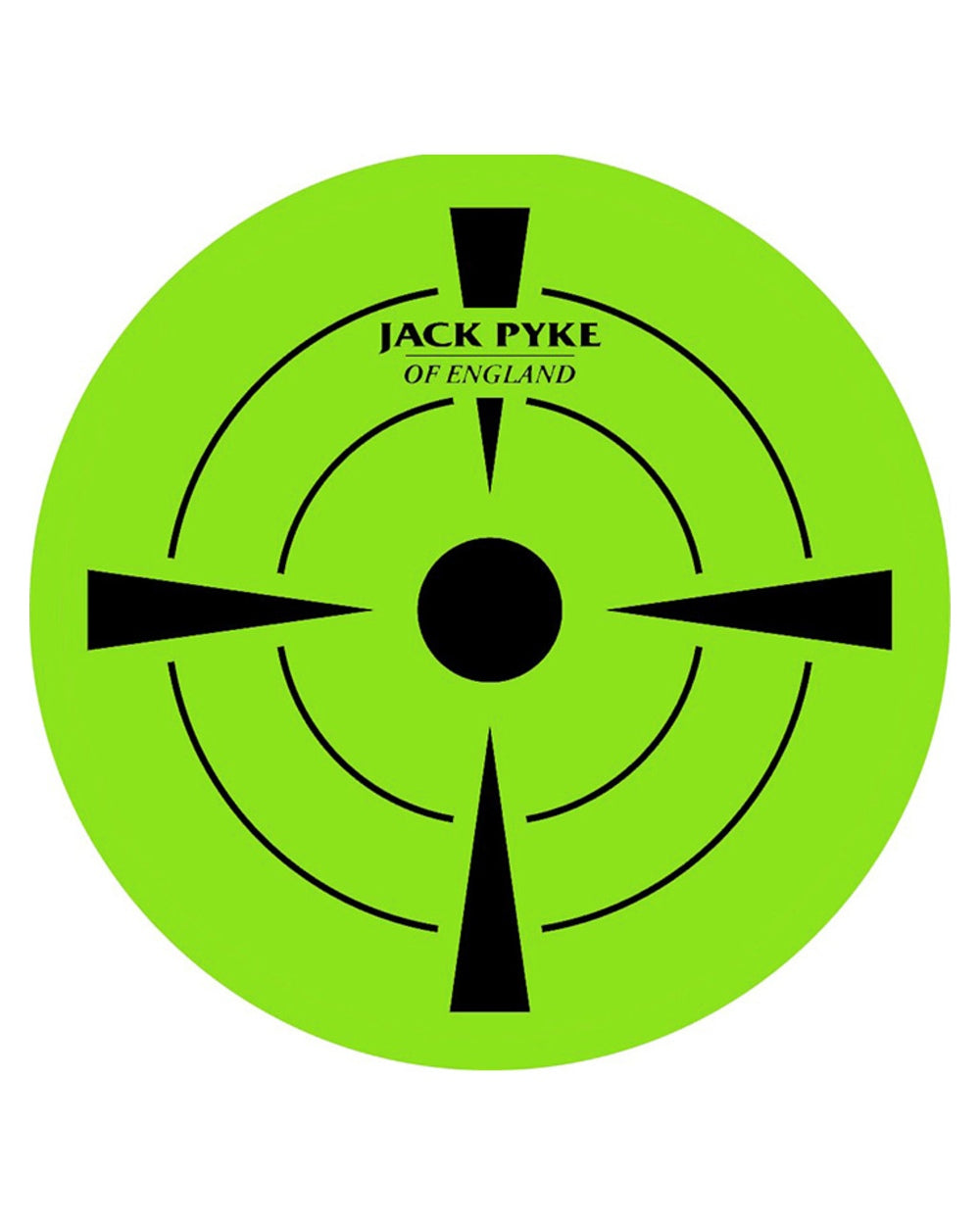 Green coloured Jack Pyke Target Sticker Roll on white background 