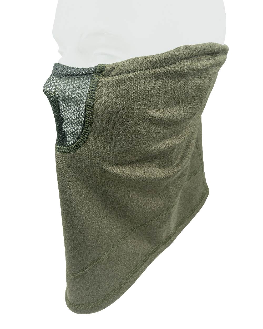 Green coloured Jack Pyke Technical Neck Gaiter on white background 