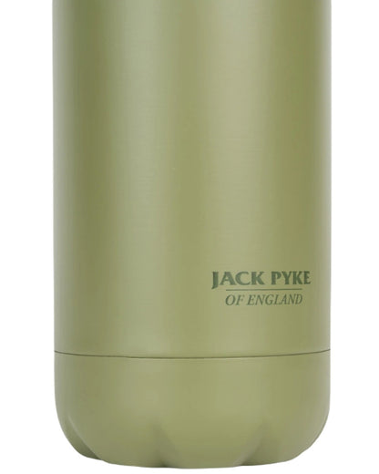 Matt Green coloured Jack Pyke Thermal Bottle on white background 