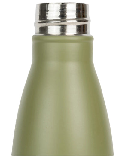 Matt Green coloured Jack Pyke Thermal Bottle on white background 