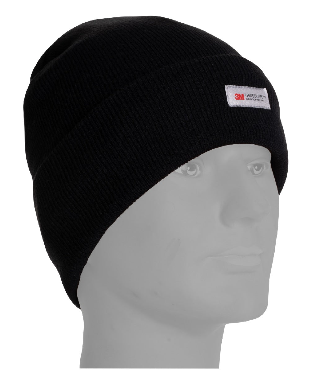 Black coloured Jack Pyke Thinsulate Bob Hat on white background 