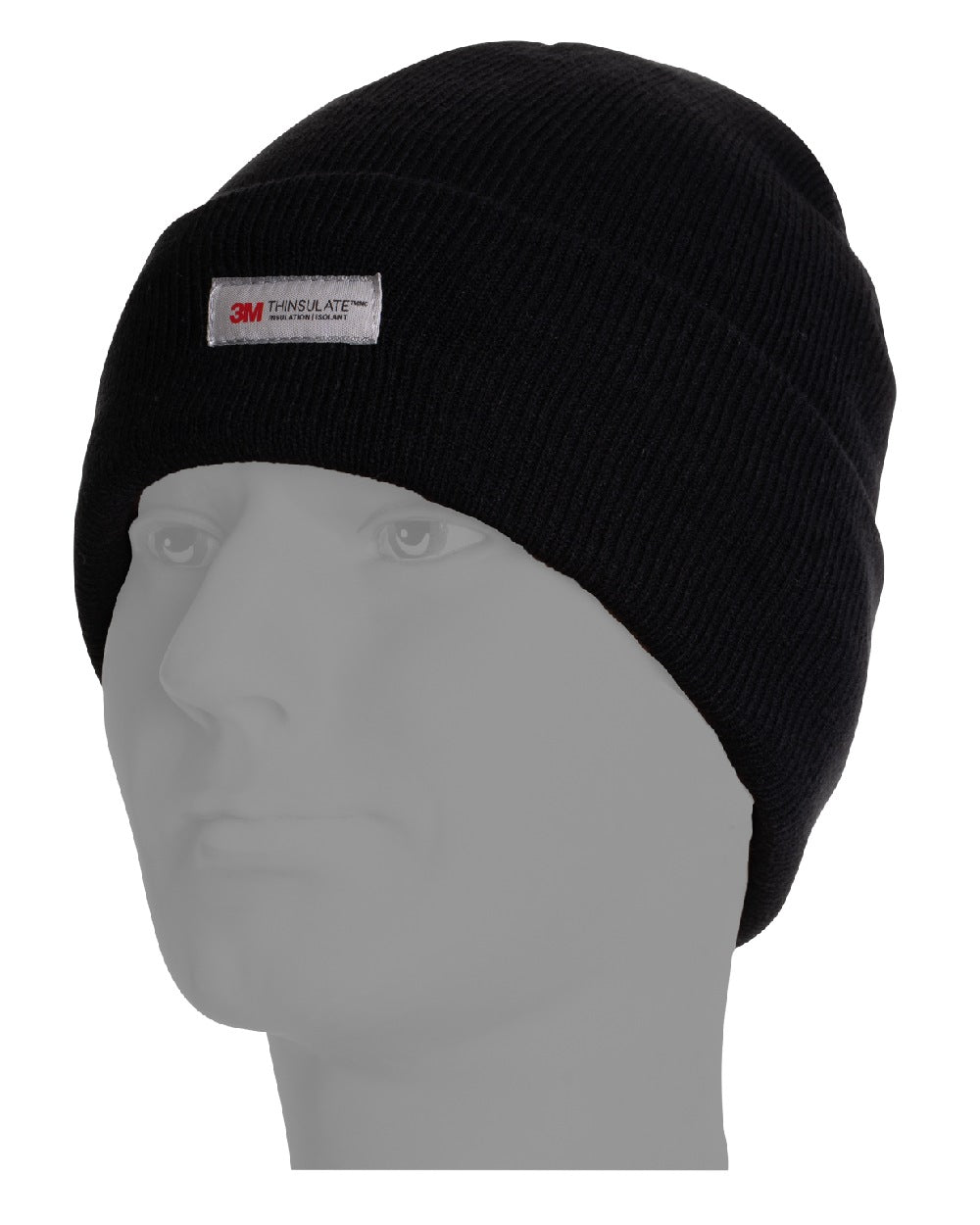 Black coloured Jack Pyke Thinsulate Bob Hat on white background 