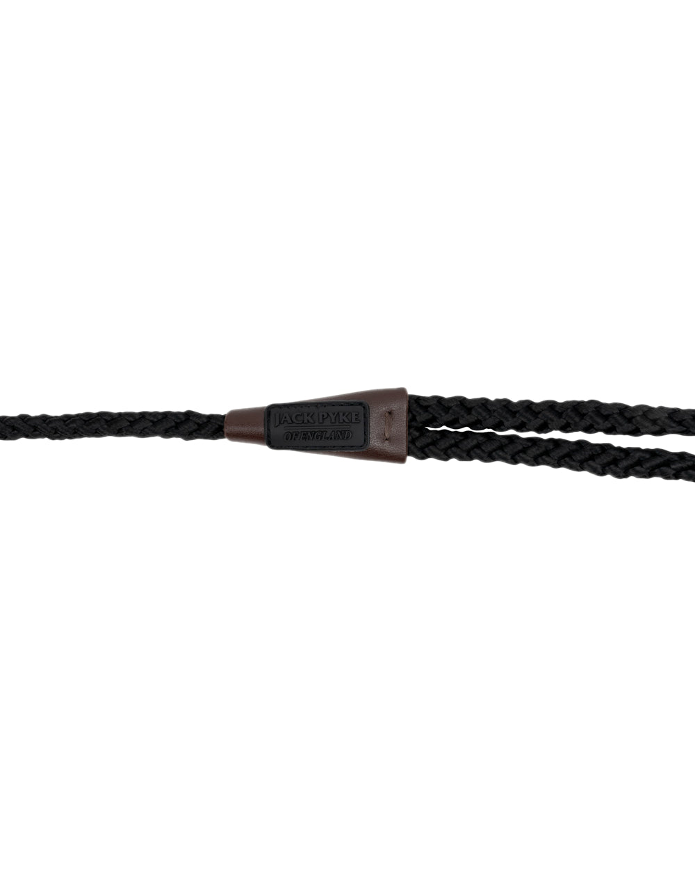 Black Coloured Jack Pyke Traditional Dog Slip Lead on white background 