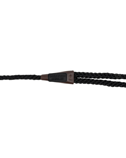 Black Coloured Jack Pyke Traditional Dog Slip Lead on white background 
