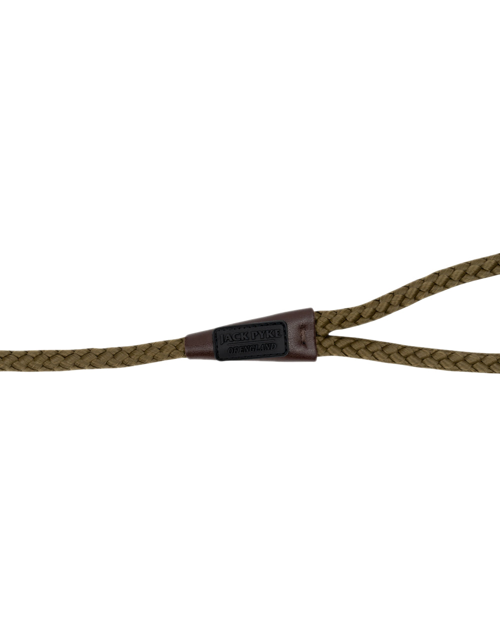 Olive Coloured Jack Pyke Traditional Dog Slip Lead on white background 