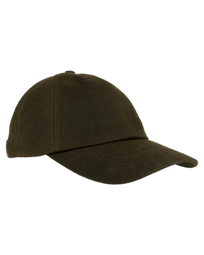 Green coloured Jack Pyke Wax Baseball Cap on white background 