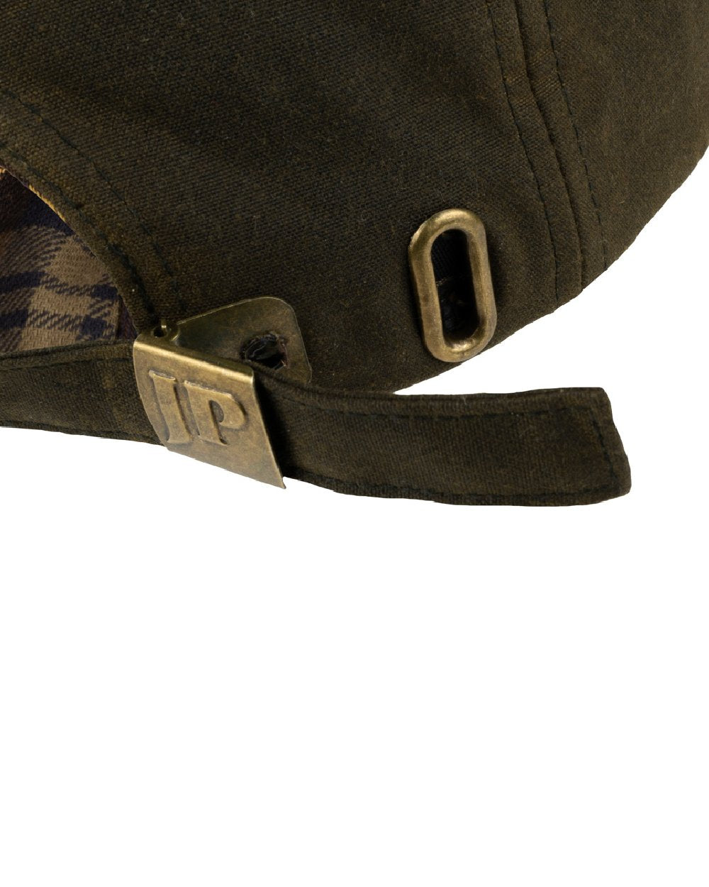 Green coloured Jack Pyke Wax Baseball Cap on white background 