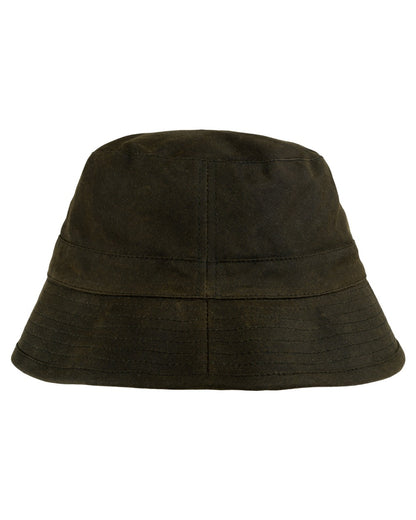 Green coloured Jack Pyke Wax Bucket Hat on white background 