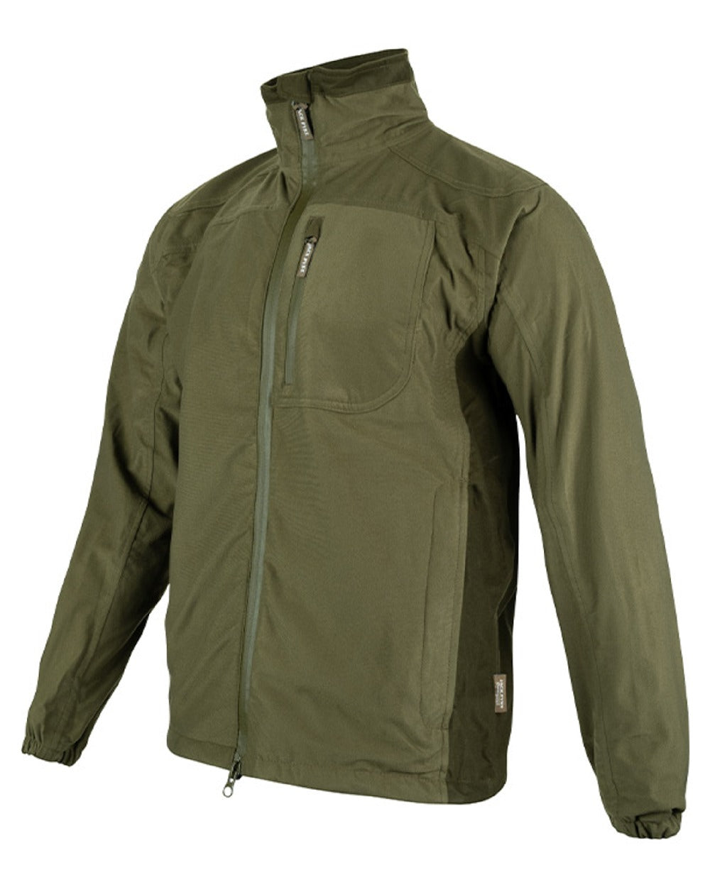 Green coloured Jack Pyke Weardale Field Jacket on white background 