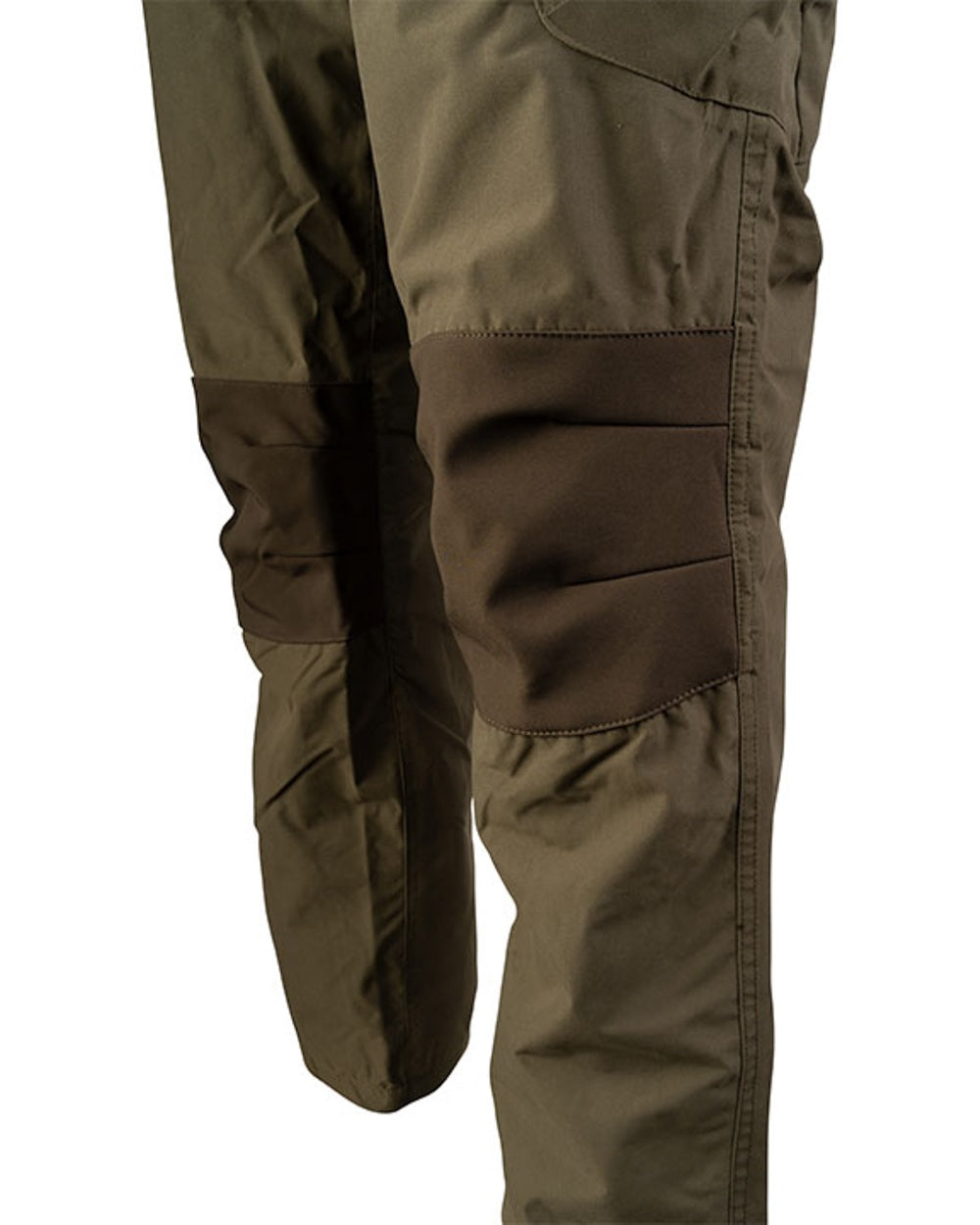 Green coloured Jack Pyke Weardale Hunting Trousers on white background 