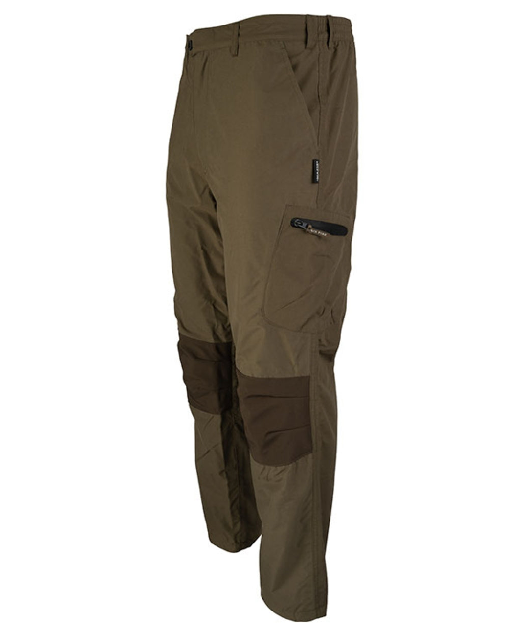 Green coloured Jack Pyke Weardale Hunting Trousers on white background 