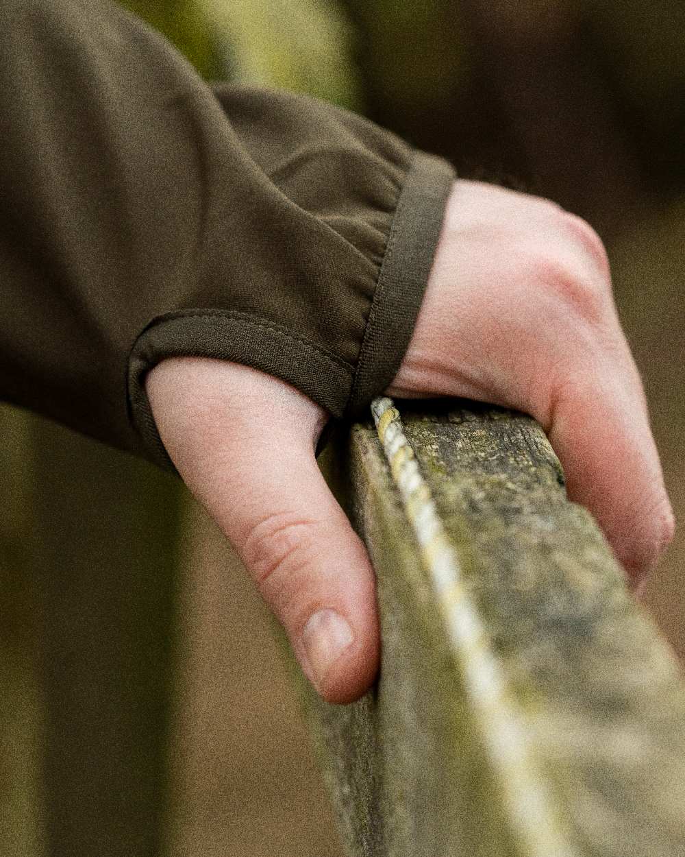 Green Coloured Jack Pyke Weardale Softshell Jacket on outdoor background 