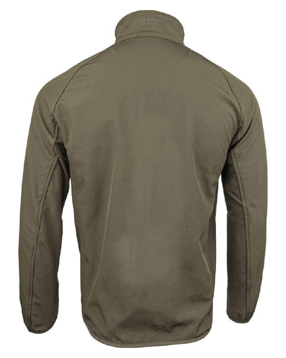 Green coloured Jack Pyke Weardale Softshell Jacket on white background 