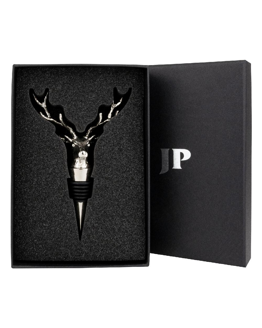 Stag styled Jack Pyke Wine Bottle Stopper on white background 