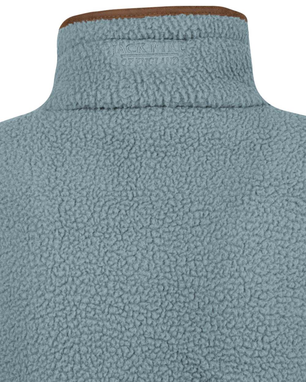Ice Blue Coloured Jack Pyke Womens Half Zip Sherpa Fleece Pullover on white background 