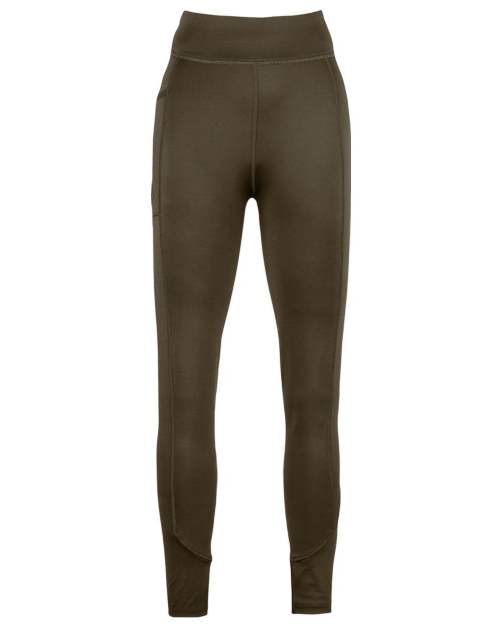 Brown coloured Jack Pyke Womens Leggings on white background 