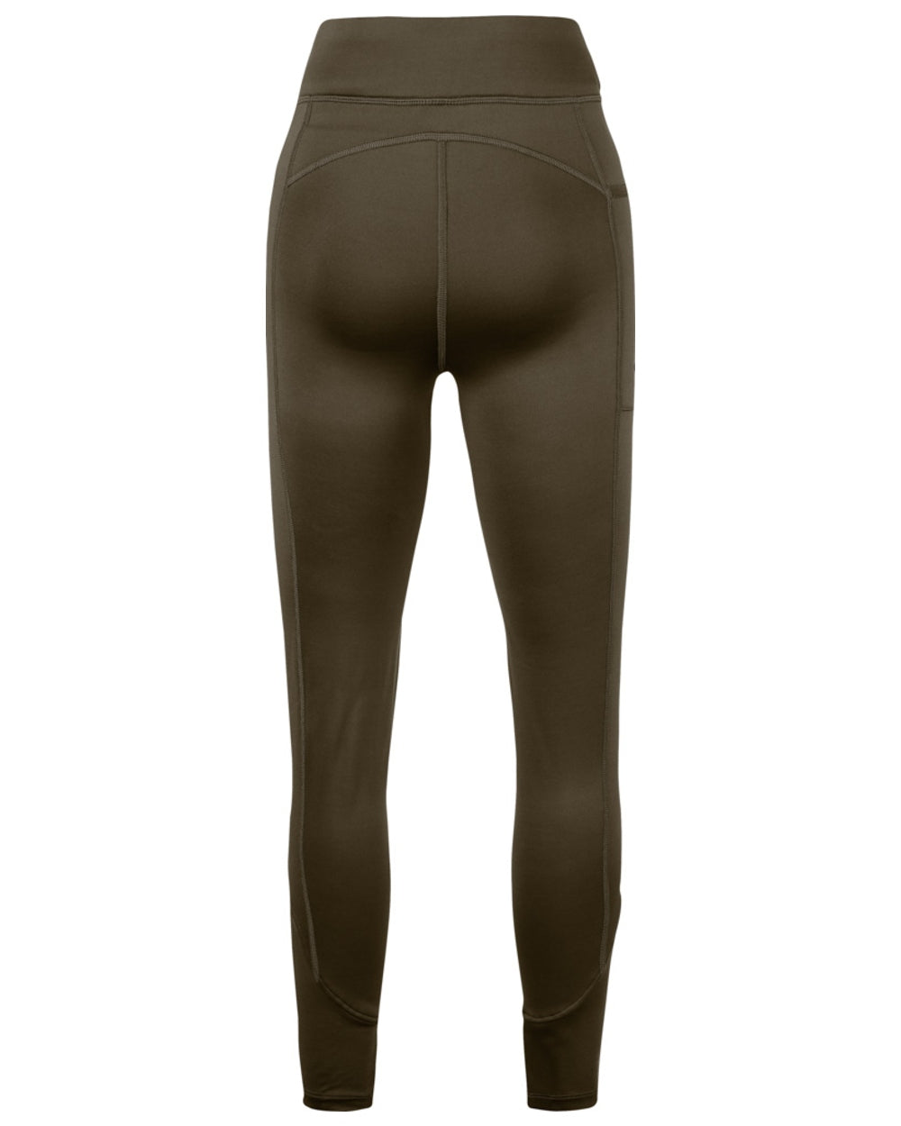 Brown coloured Jack Pyke Womens Leggings on white background 