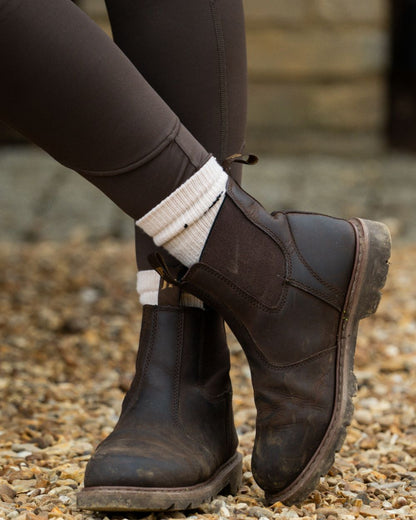 Brown coloured Jack Pyke Womens Leggings on outdoor background 