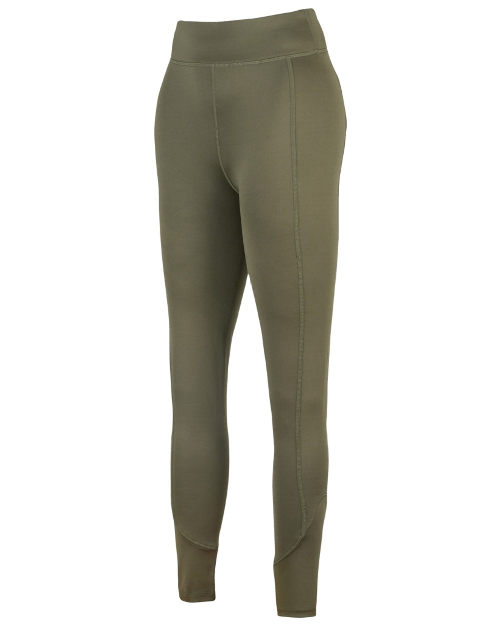 Olive coloured Jack Pyke Womens Leggings on white background 