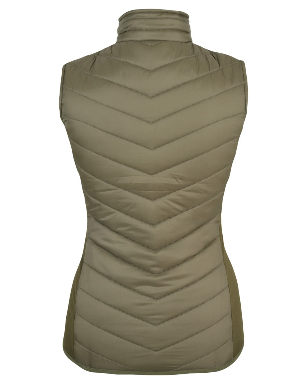Green coloured Jack Pyke Womens Shires Gilet on white background 