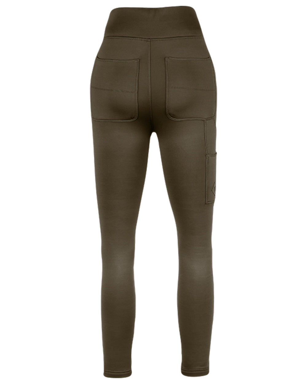 Brown coloured Jack Pyke Womens Utility Leggings on white background 