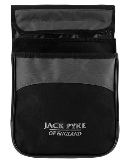 Black coloured Jack Pyke Sporting Cartridge Pouch on white background 