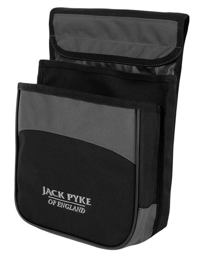 Black coloured Jack Pyke Sporting Cartridge Pouch on white background 