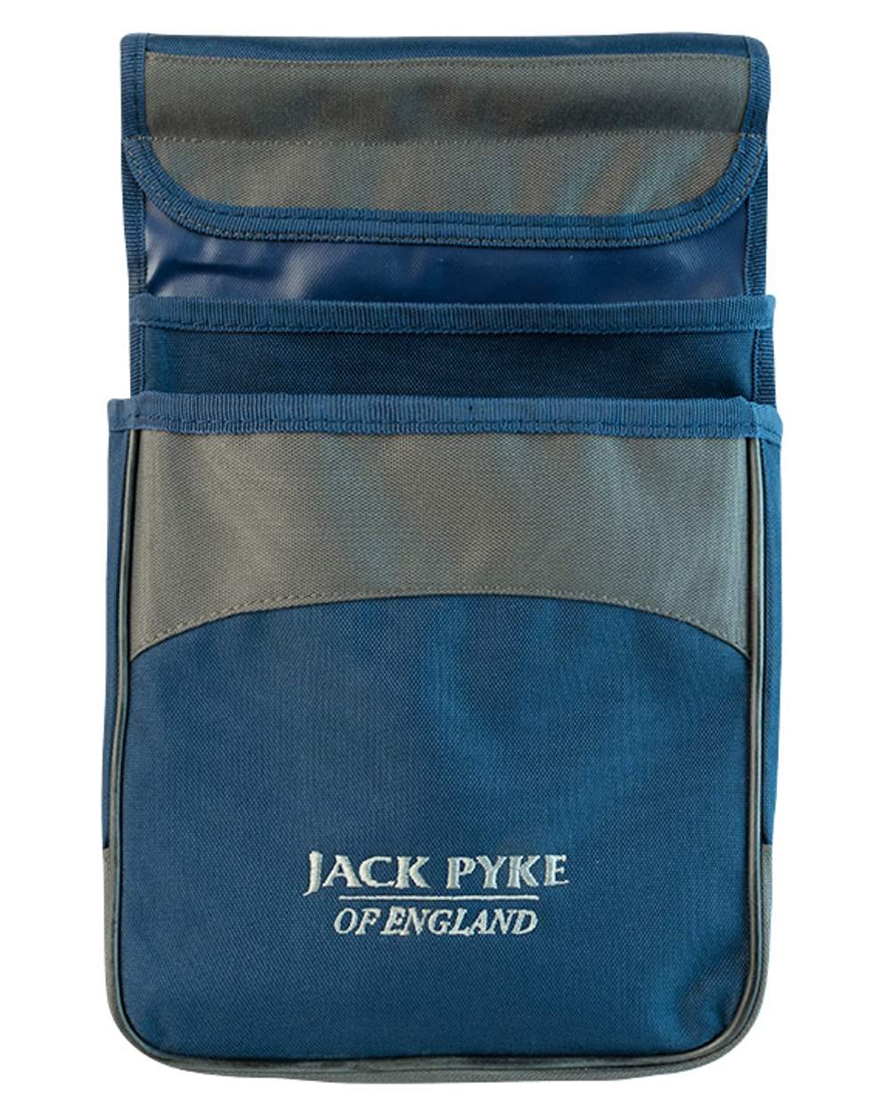 Blue coloured Jack Pyke Sporting Cartridge Pouch on white background 