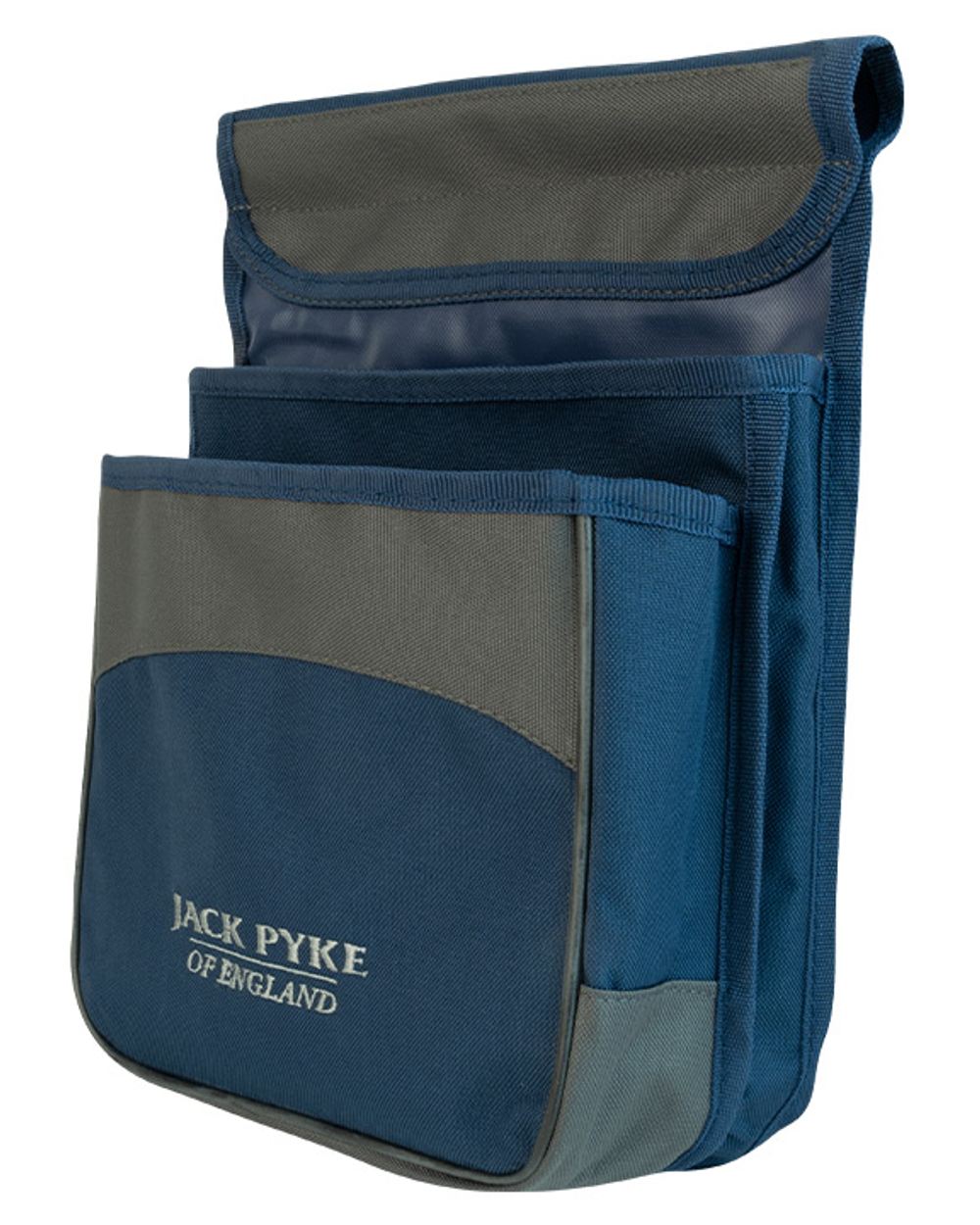 Blue coloured Jack Pyke Sporting Cartridge Pouch on white background 