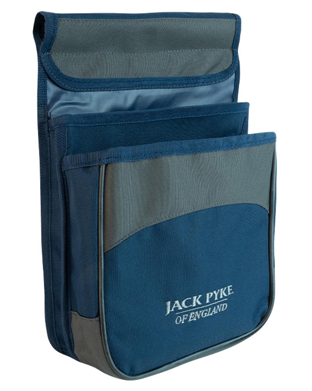 Blue coloured Jack Pyke Sporting Cartridge Pouch on white background 