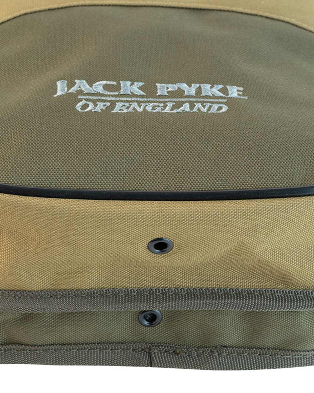 Green coloured Jack Pyke Sporting Cartridge Pouch on white background 