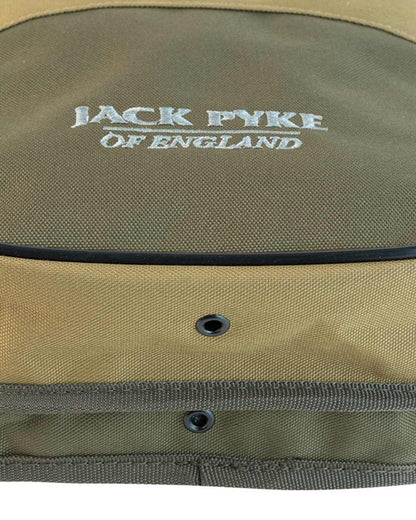 Green coloured Jack Pyke Sporting Cartridge Pouch on white background 